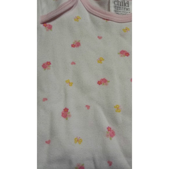 Girl's Sz 6-9 M Month 2 Pc Pink "Lil Seeds" Watermelon Suspender Shorts & Top - Picture 7 of 7